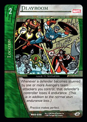 VS System: Playroom [Played] Marvel The Avengers TCG CCG Classic Marvel DC DH Da