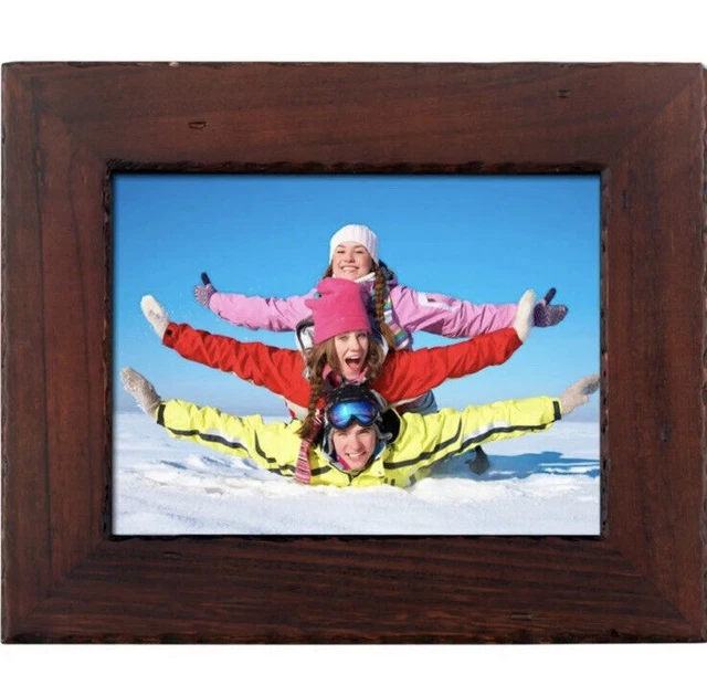 8" WiFi Digital Photo Frame Wood - Polaroid