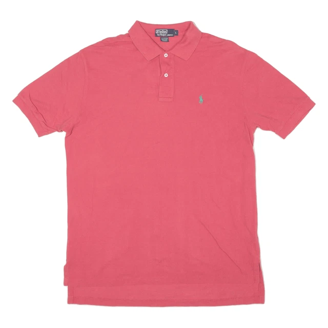 Polo Polo Ralph Lauren rosa manica corta uomo L