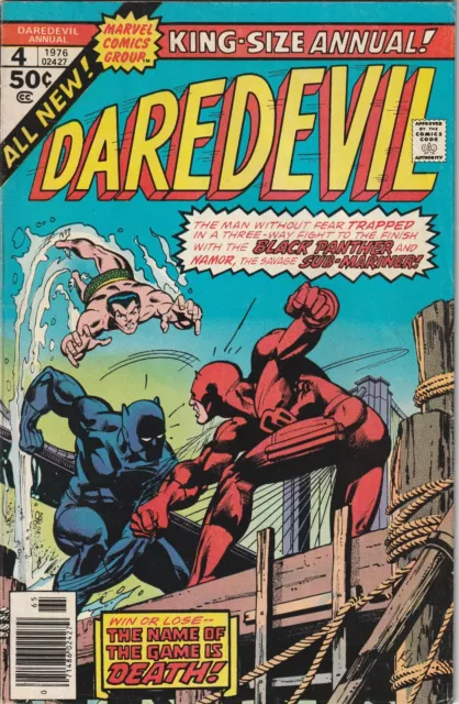 Daredevil King Size Annual #4 Marvel 1976 Comic Book