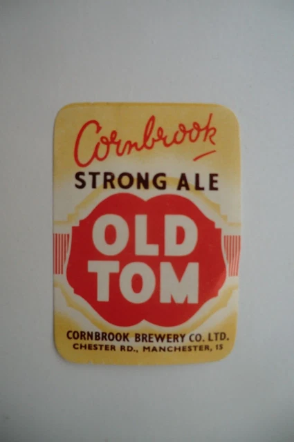 Mint Cornbrook Manchester Old Tom Strong Ale  Brewery Beer Bottle Label