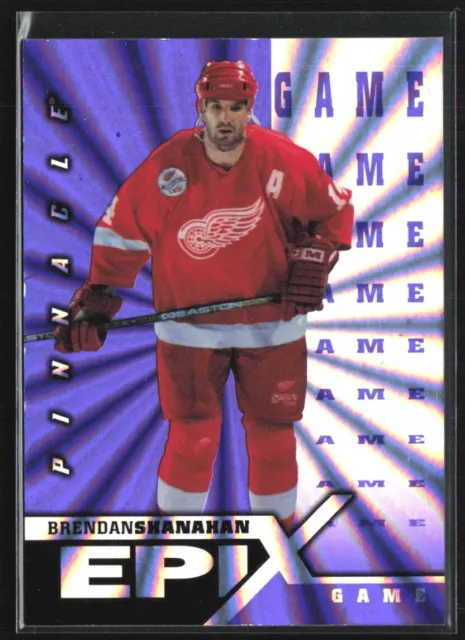 Brendan Shanahan 1997-98 Pinnacle Epix Purple Game #E16 Detroit Red Wings