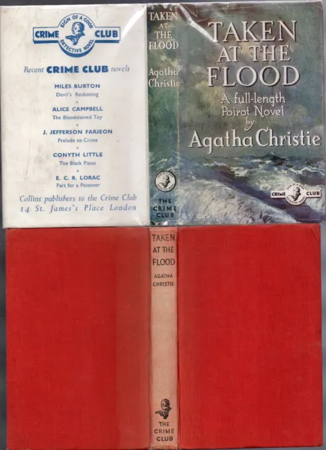 AGATHA CHRISTIE - TAKEN AT THE FLOOD - UK 1ST 1948 dj