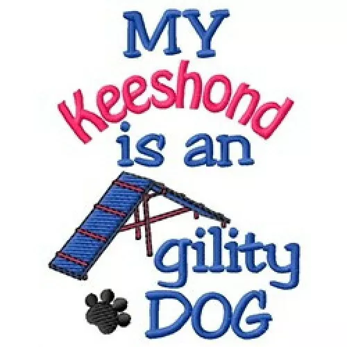 My Keeshond is An Agility Dog Ladies T-Shirt - DC1856L Size S - XXL