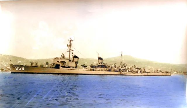 Pour Collectionneurs 5 Grandes Photos  Colorisees Navires De Guerre Americains