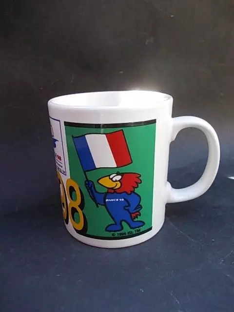 FRANCE 98 Très rare mug foot Mundial Mondial football Footix Coupe Monde Zidane