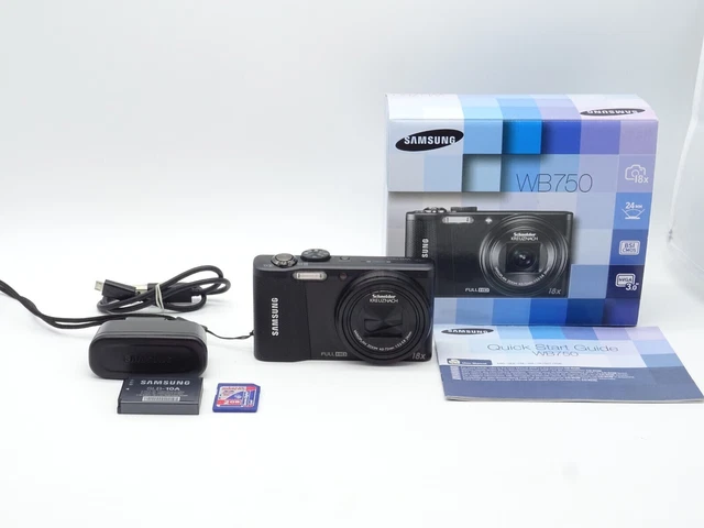Samsung WB750 Digitalkamera Schwarz - Sehr Guter Zustand - Full HD -Vom Händler-