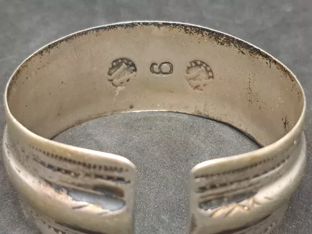 Bracelet Torque Berbère Touareg Vintage En Alliage Argenté - Modèle Ethnique Ajustable