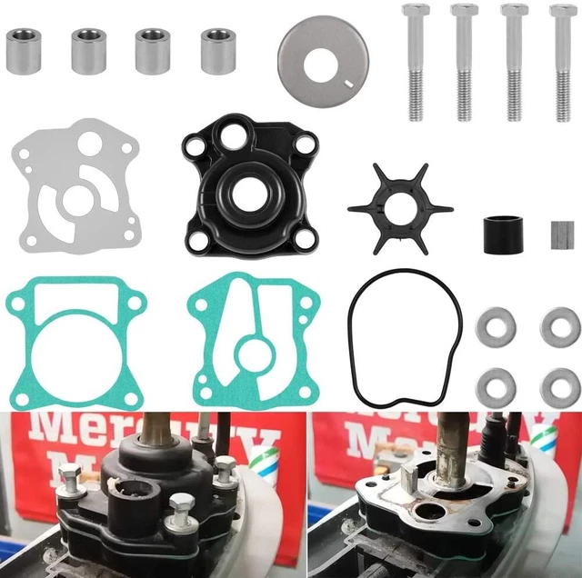 JSProxam Water Pump Impeller Repair Kit For Honda BF35A BF40A BF45A BF50A Outboards (06193-ZV5-020)