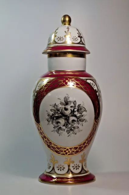 Vintage Urn Vase Hand Painted Grisaille Possibly Limoges Sevres French Antique