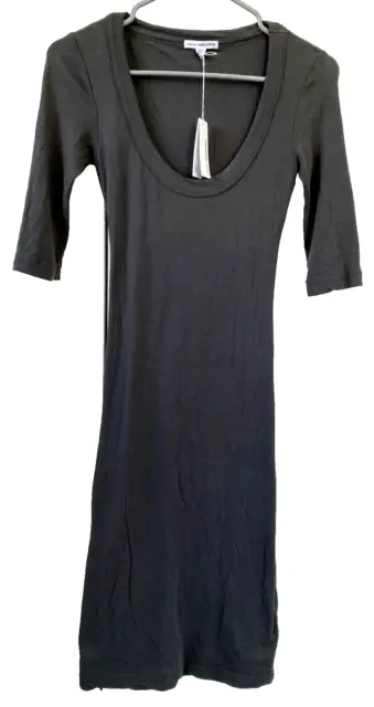 NWT - STANDARD JAMES PERSE Gray Knit Dress USA Sz 1 US S