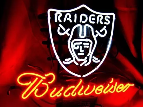 CoCo Las Vegas Raiders Logo 20"x16" Neon Sign Bar Beer Light Night