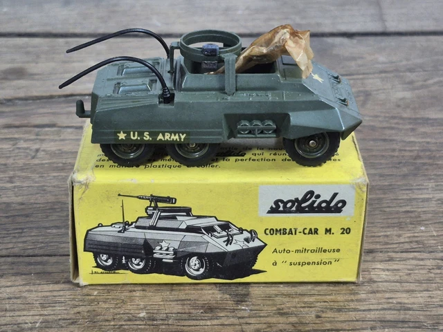 Hélicoptère Miniature Ancien Solido Sikorsky S55 - Version Militaire, échelle 1:25, Marque Polistil