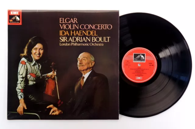 ASD 3598 - NM - Elgar Violin Concerto - Ida Haendel - Boult LPO - HMV UK 1st B/W