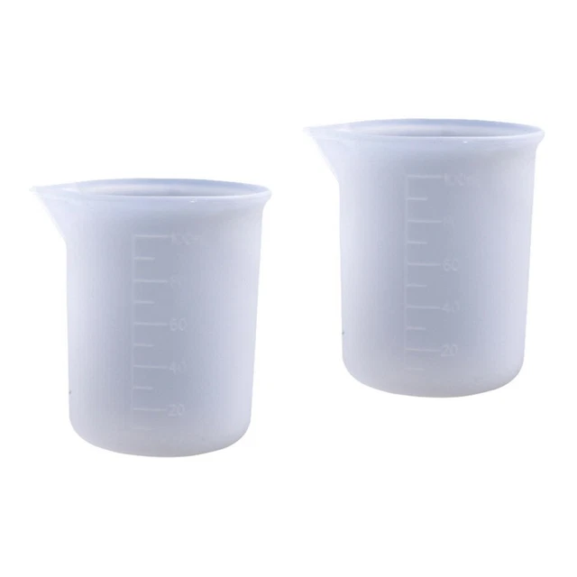 Set 2 Kristall-Epoxy-Messbecher Kieselgel Formen Aus Epoxidharz