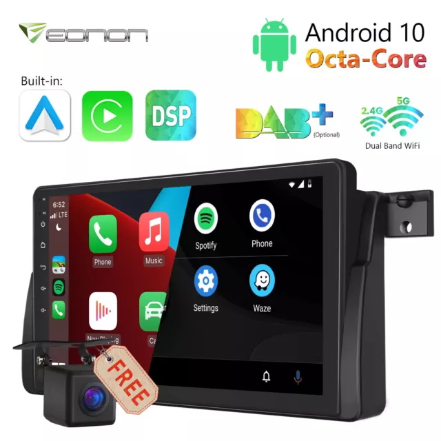 Eonon 8Kern 2+32GB Android 10 Autoradio GPS Navi CarPlay Touchscreen für BMW E46
