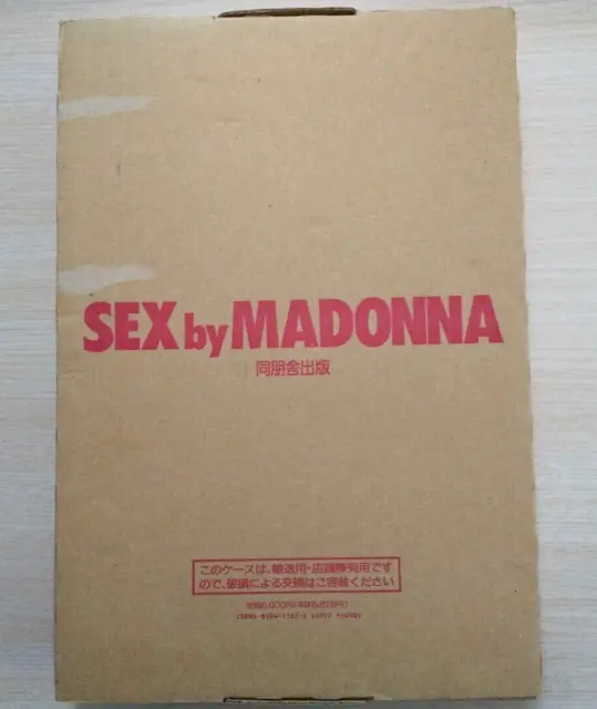 MADONNA Sex by Madonna Japanese Version Art Photo Book No CD 1992 USED JAPAN