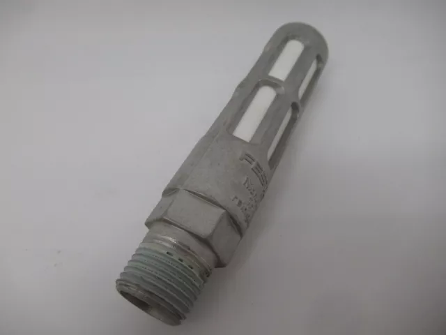 Festo 12741 U-1/2-B-NPT Pneumatic Muffler 0-10 bar 6500l/min 1/2" NPT NOP