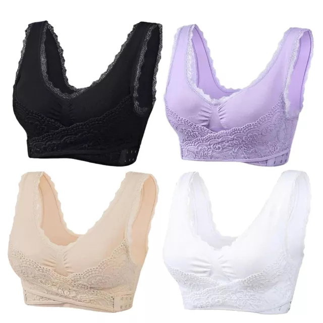 KENDALLY BRA - Kendally Comfy Corset Bra Front Cross Side Buckle Lace Bras  £9.20 - PicClick UK