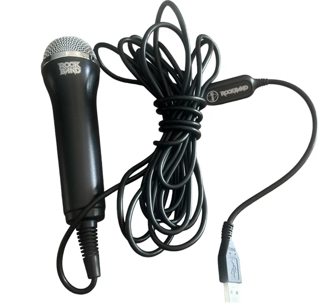 ROCK BAND MICROPHONE  E-UR20, USB Plug, PLAYSTATION 2 3 PS2 PS3, Wii, Xbox 360