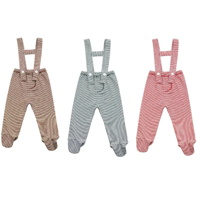 Pantaloni sospesi neonati bambini bambine stile a righe copertura pantaloni fondo