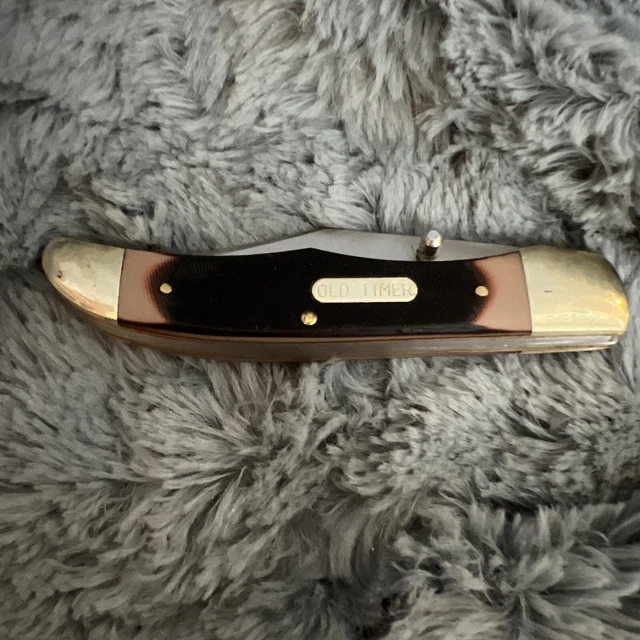 Collectible Schrade Old Timer 2230T Folding Knife. W/Belt Clip 11