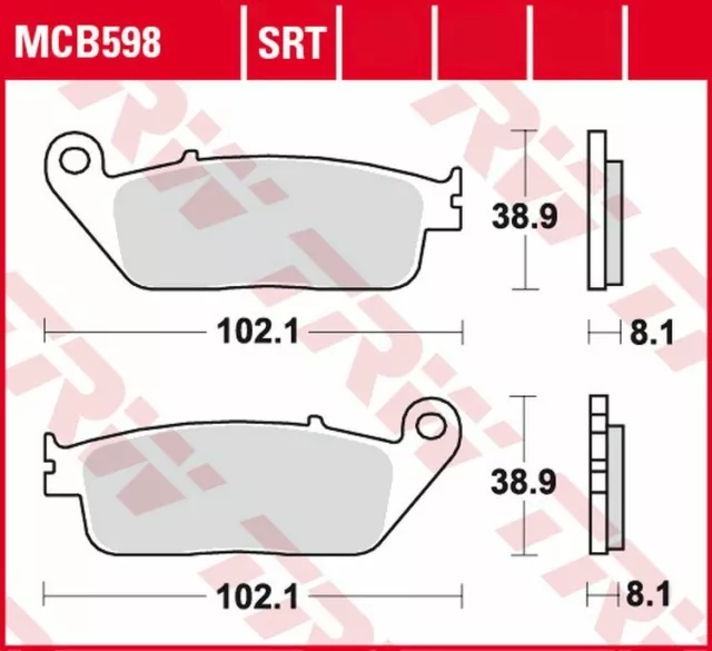 TRW Premium Sinter Bremsbeläge für Honda RS 125 R / RS 250 R / CBR 250 R , RR