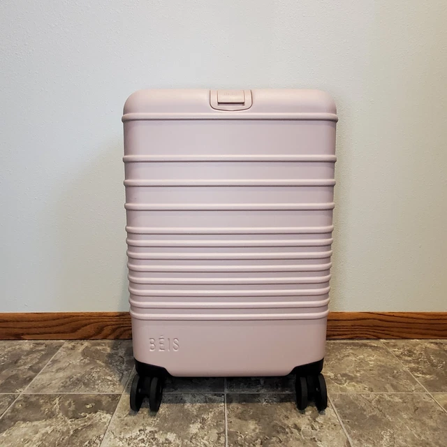 Beis The Carry-On Roller In Atlas Pink Size 21" Comes With 2 Dirty Clothes Bags