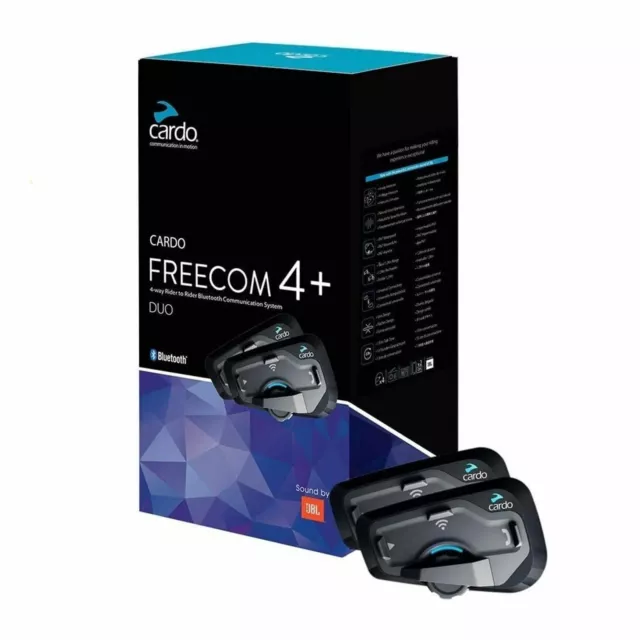 Cardo Scala Rider Freecom 4+ Plus Duo JBL Motorcycle Bluetooth Intercom Headset