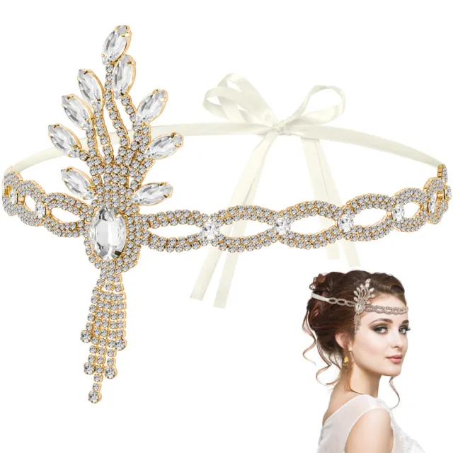 1920s Flapper Headband Vintage Gatsby Hairband Roaring 20s Headpiece for Women