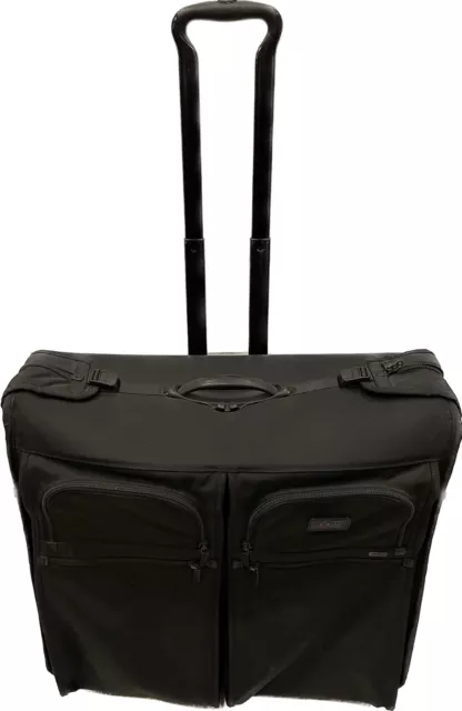Tumi Alpha Black Ballistic Nylon 2 Wheeled Large Rolling Garment Bag 22033DH