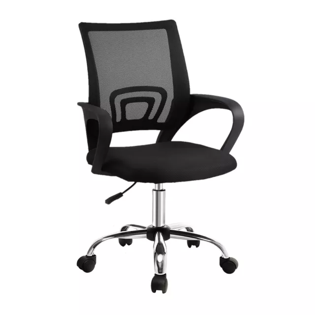 Artiss Mesh Office Chair Computer Gaming Desk Chairs Work Study Mid Back Black