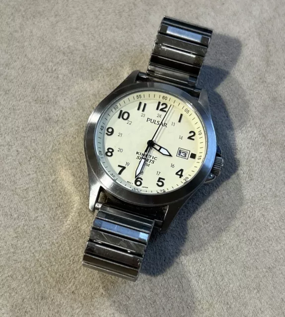 PULSAR BY SEIKO Kinetic Sport Watch YT57 X041 Strech Strap USED Need Service TLC 39.97 PicClick UK