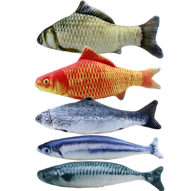 5 PIEZAS juguetes de hierba gatera para 20 cm juguetes almohada de pescado hierba gatera juguetes J3U4 J3U4