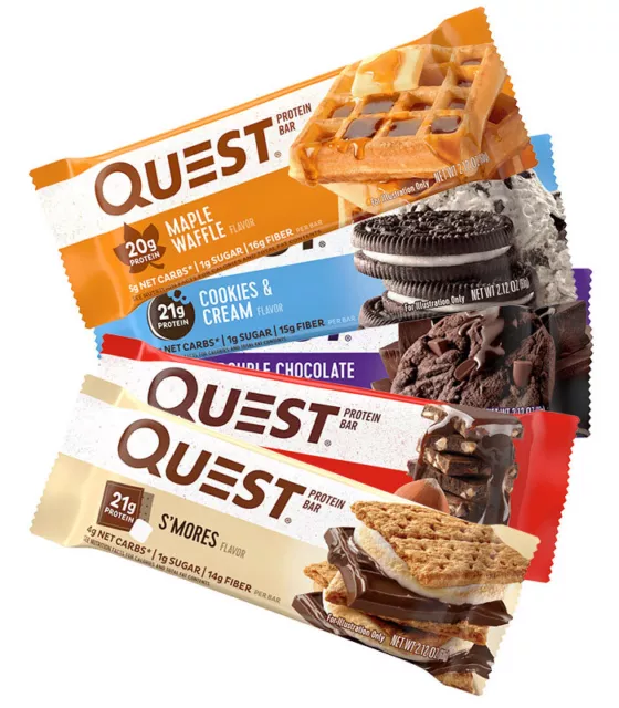 Quest Nutrition - Quest Protein Bar / Eiweiß Riegel - 12x 60 g / 720 g / NEU OVP