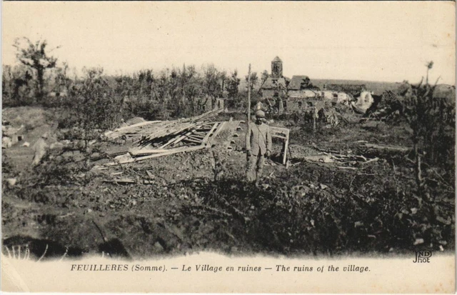 CPA Military War FOLILLERES LE village in ruins (808134)