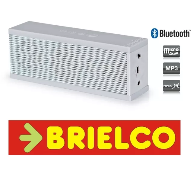 Altavoz Portatil Amplificado Receptor Bluetooth Micro Sd Usb 2X3W Blanco Bd3118