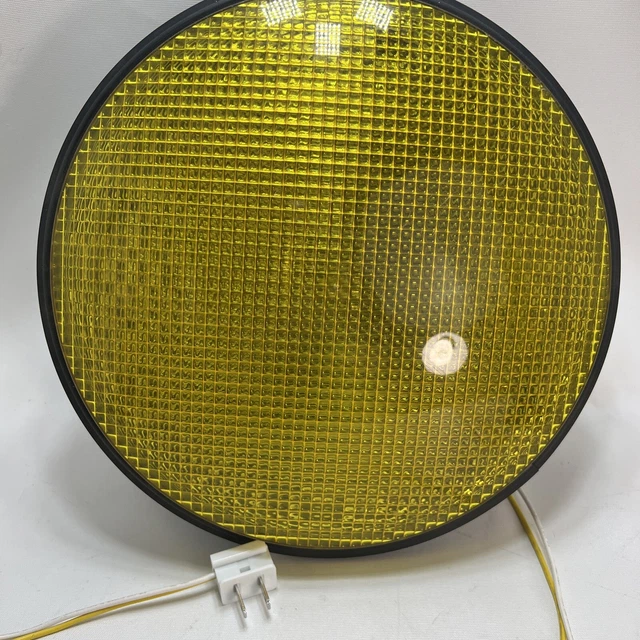 Dialight Amber Yellow Street Official Traffic Light 12" Super Bright Very Light