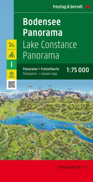 Bodensee Panorama, Freizeitkarte 1:75.000 Mit Panoramakarte (Land-)Karte Deutsch