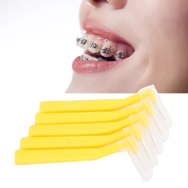 20pcs L Shaped Interdental Brush Soft Hair Stain Removal Tooth Deep Clean XXL