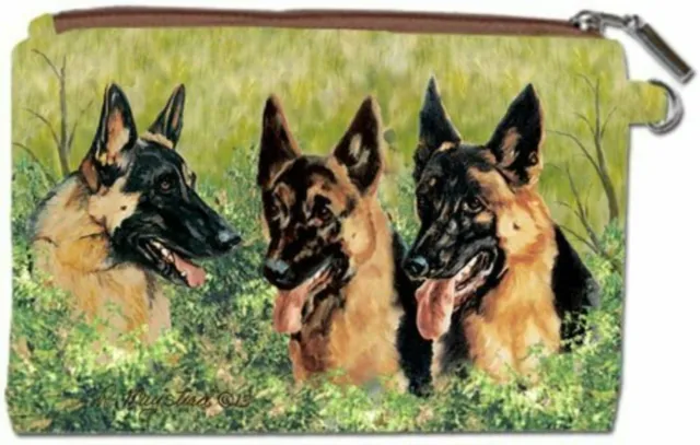 New German Shepherd Dog Zippered Handy Pouch Make-up/Coin Purse Ruth Maystead