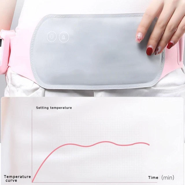 Herramienta eléctrica de calentamiento para cinturón de salud para alivio de calambres menstruales período dolor N7X6