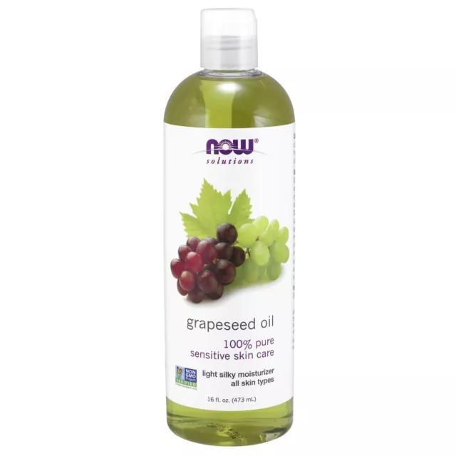 NOW Solutions Traubenkernöl 16 fl oz (473 ml), empfindliche Hautfeuchtigkeitscreme