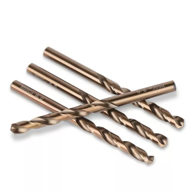 HSS Co Cobalt Drill Bits 1-13mm M35 Metal Twist Jobber Bit Stainless Steel Wood