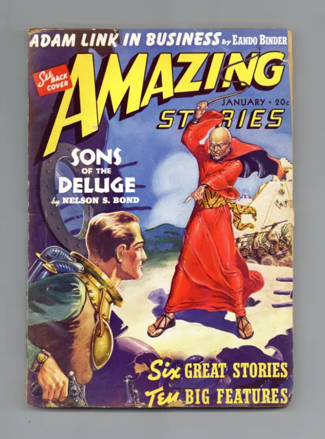 Amazing Stories Pulp Jan 1940 Vol. 14 #1 FN