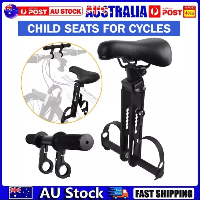 Bike Front Mounted Child Seat Kids Top Tube Bicycle Detachable Child Armrest