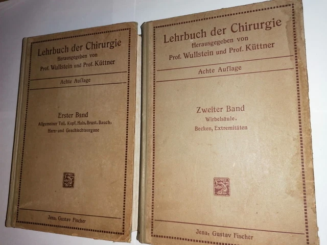 Lehrbuch der Chirurgie, Band 1 und 2, 8. Auflage, 1922-1923