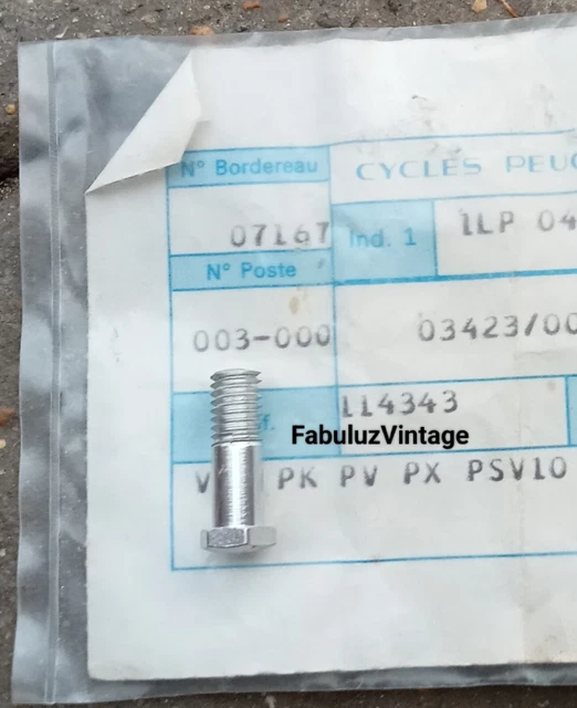 Lot 8 vis M5x0,75 pour cadre velo ancien randonneuse old bik