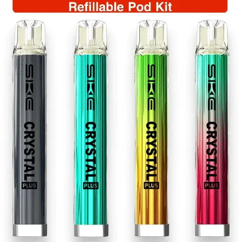 SKE Crystal Plus Pod Kit Refillable Vape Device Or Disposable Cartridge Pods