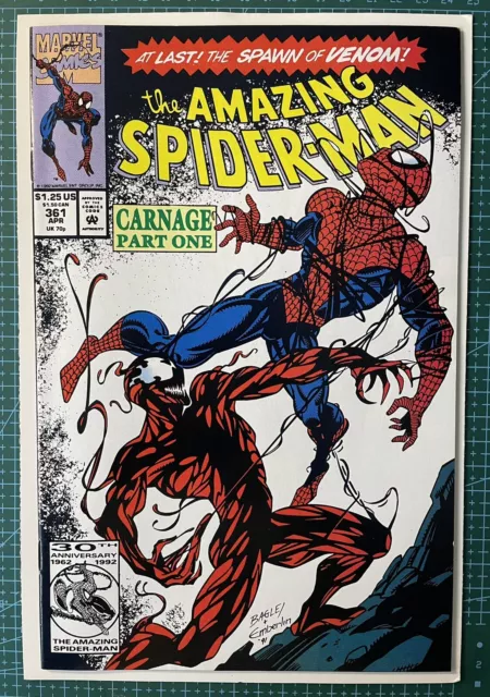 The Amazing Spider-Man Issue #361 **High Grade 1St Full App Carnage*